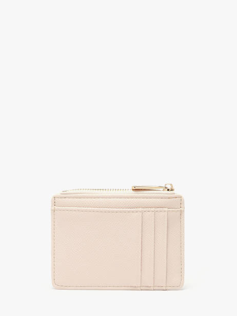 Coin Purse With Card Holder Saffiano David jones Beige saffiano 2 other view 2
