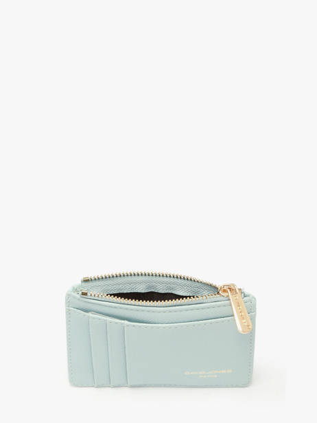 Coin Purse With Card Holder Saffiano David jones Blue saffiano 2 other view 1