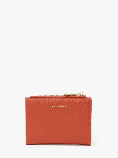 Wallet Saffiano David jones Orange saffiano P163 other view 2