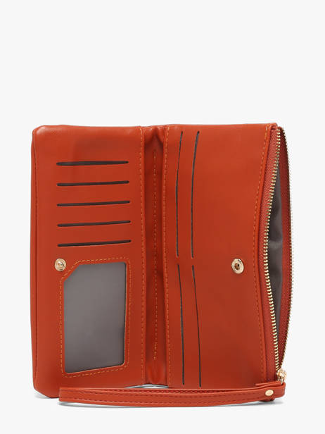 Wallet Soft David jones Orange soft P159 other view 1