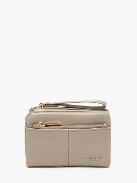 Portefeuille David jones Beige soft P158