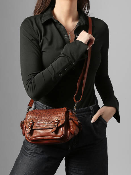 Shoulder Bag Heritage Leather Biba Brown heritage GAD4L other view 1