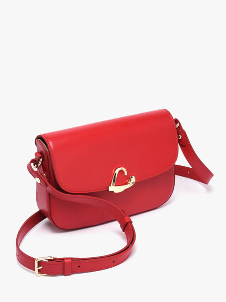 Sac Bandoulière Paris Philos Cuir Lancaster Rouge paris philos 81 vue secondaire 2