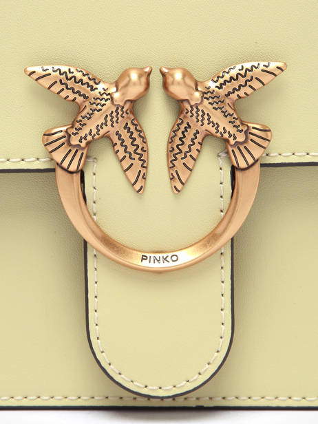 Satchel Love Bag Icon Leather Pinko Green love bag icon A0F1 other view 2