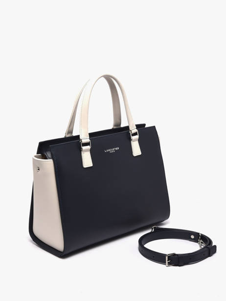 Sac Trapèze Smooth Cuir Lancaster Bleu smooth 4 vue secondaire 2