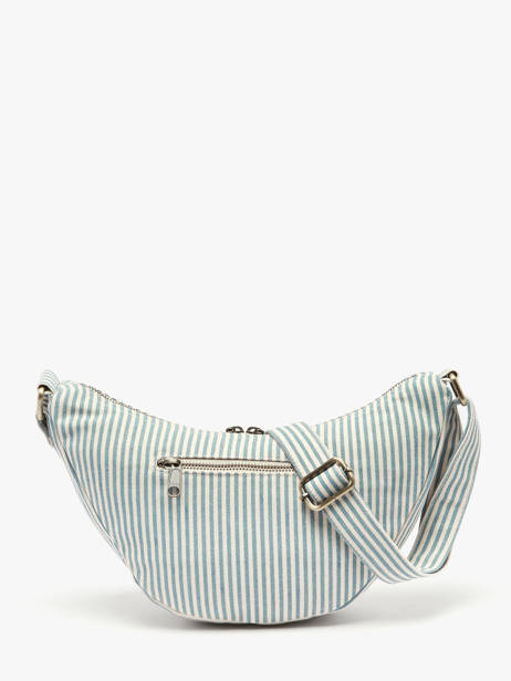 Crossbody Bag Rayures Cotton Hindbag Blue rayures RA other view 3