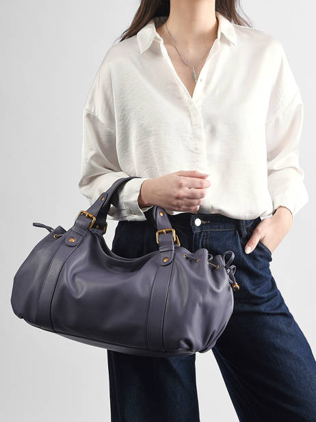 Shoulder Bag Icone Leather Gerard darel Violet icone DDS01410 other view 1