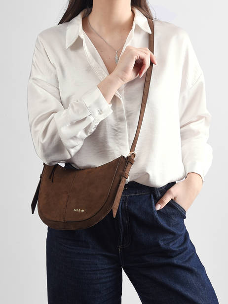 Shoulder Bag Vintage Leather Nat et nin Brown vintage LUNE other view 1