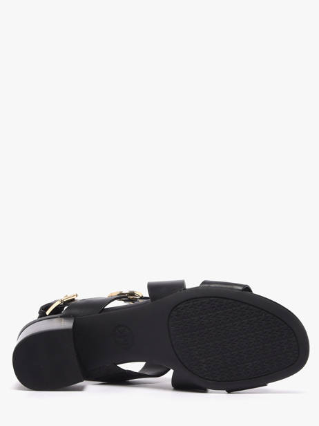 Heeled Sandals In Leather Michael kors Black women EMS1L001 other view 4
