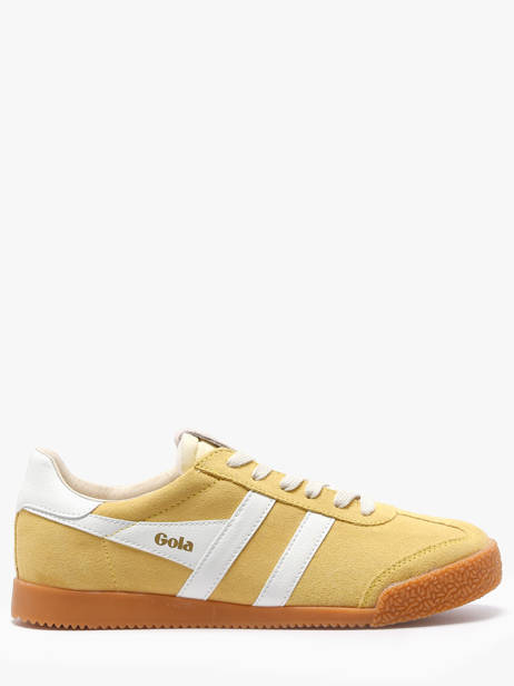 Sneakers In Leather Gola Yellow women CLB538YA