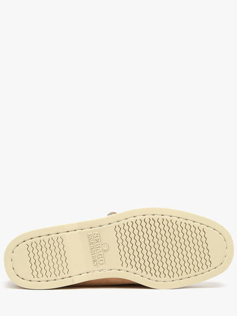 Boat Shoes In Leather Sebago Beige men 7111PTW other view 4