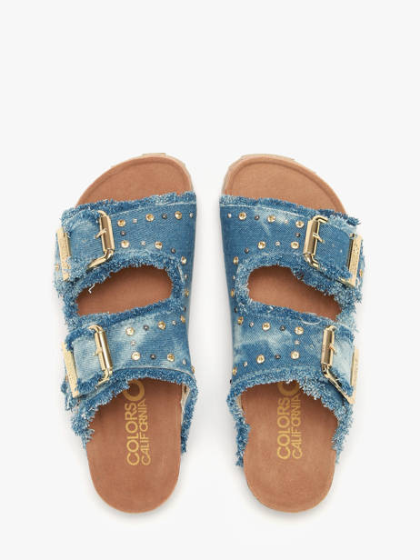 Sandals Colors of california Blue women CBIO406N other view 3