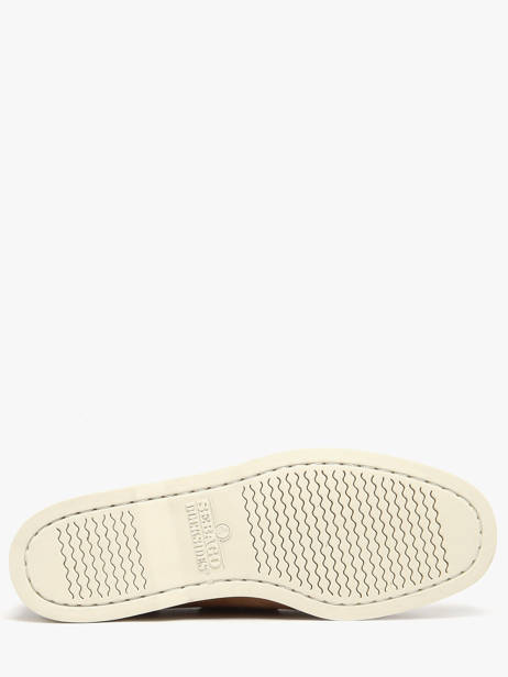 Boat Shoes In Leather Sebago Brown men 7000GA0 other view 4