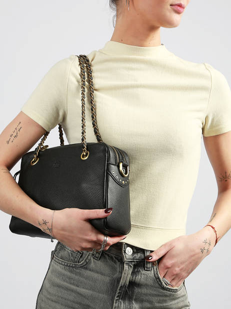 Shoulder Bag Vintage Leather Mila louise Black vintage 3889C1 other view 1