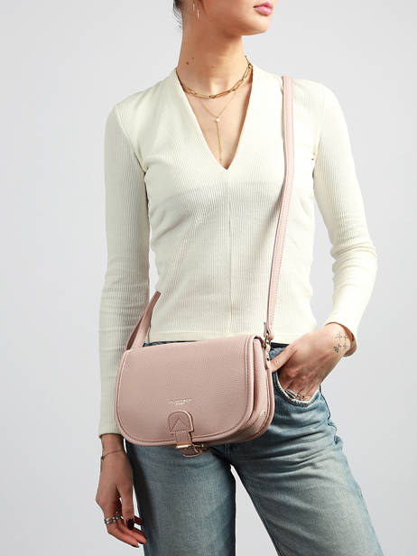 Sac Bandoulière Grained Miniprix Rose grained F7532OR vue secondaire 1