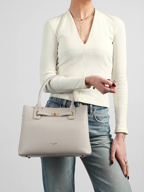 Satchel Saffiano David jones Violet saffiano CM8353 other view 1