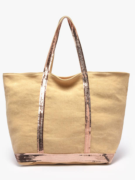 Le Cabas L Lin Paillettes Vanessa bruno Jaune cabas lin 31V40409 vue secondaire 4