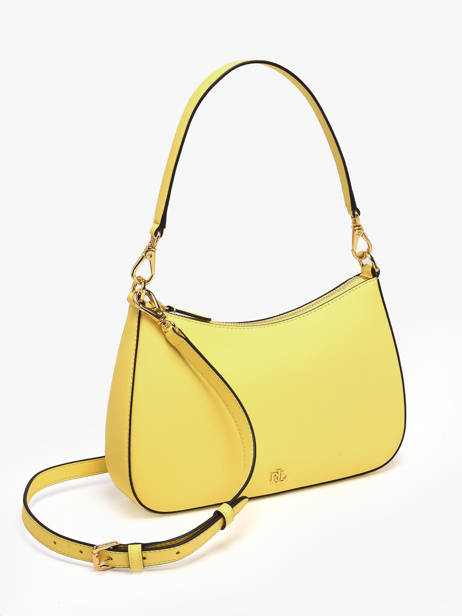 Sac Porté épaule Danni 26 Cuir Lauren ralph lauren Jaune danni 31883768 vue secondaire 2