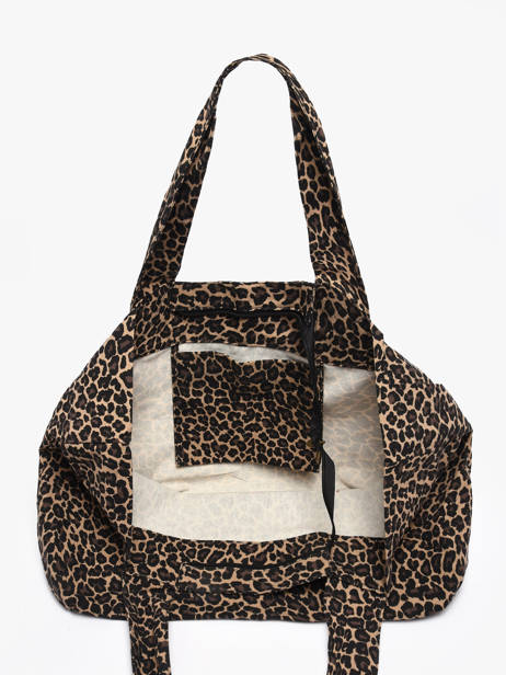 Shoulder Bag Leopard Cotton Miniprix Pink leopard L other view 2