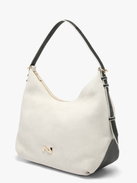 Suede Leather Carrie Shoulder Bag Nathan baume Beige vogue 1 other view 2