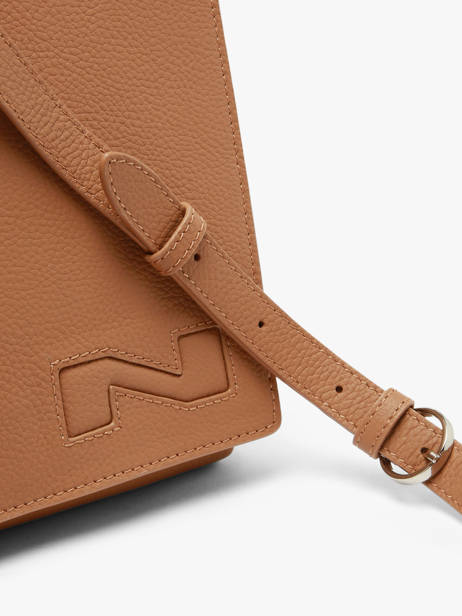Sac Bandoulière Dinant Cuir Nathan baume Marron n city 3 vue secondaire 2