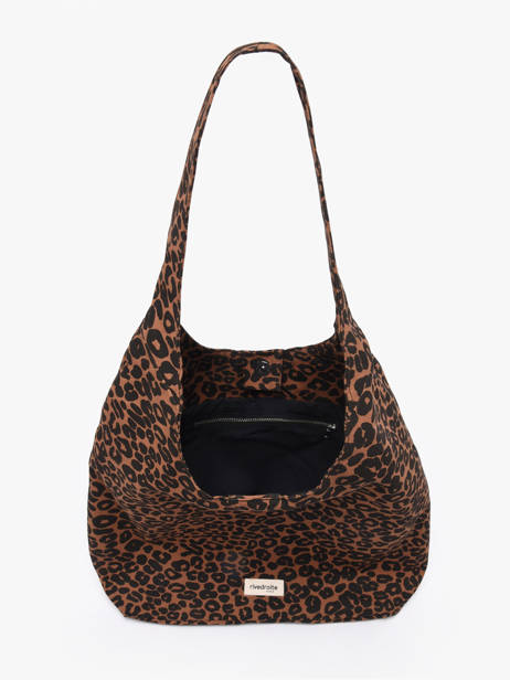 Le Hobo Bag Richelieu Wild Tribe Coton Recyclé Rivedroite Marron wild tribe RICHEWIL vue secondaire 2