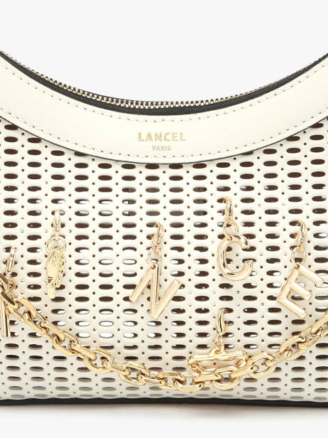 Sac Bandoulière M Croisette Charms Cuir Lancel Blanc croisette A14012 vue secondaire 2