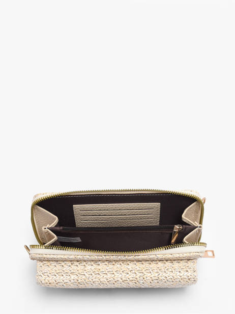 Portefeuille Et Bandoulière Miniprix Beige raphia 1460 vue secondaire 2