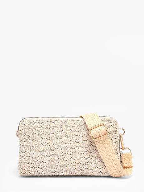 Portefeuille Et Bandoulière Miniprix Beige raphia 1460 vue secondaire 3