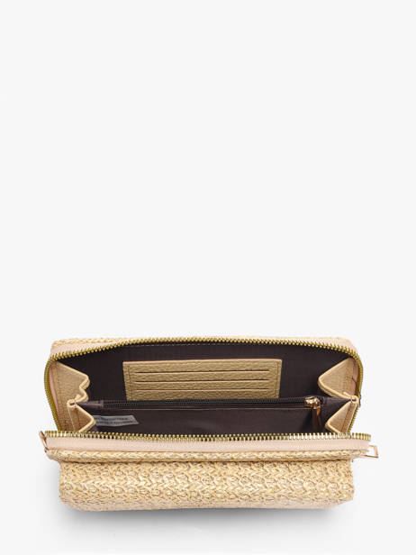 Portefeuille Et Bandoulière Miniprix Beige raphia 1460 vue secondaire 1