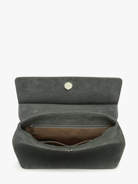 Sac Bandoulière Clarita Cuir Daim Nathan baume Vert nathan 18S vue secondaire 3