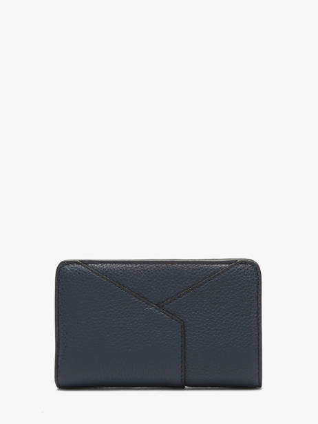 Wallet Enveloppe Leather Lancel Blue enveloppe A13710 other view 2