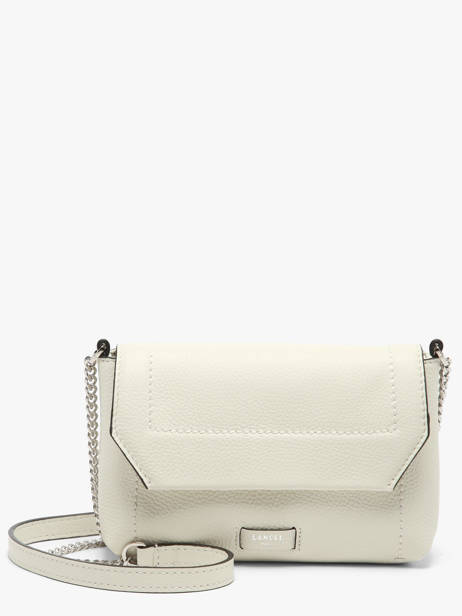 Leather Ninon Soft Crossbody Bag Lancel White ninon A14030