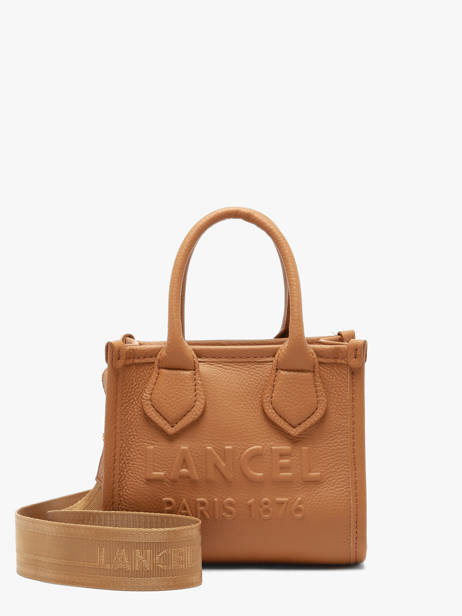 Leather Mini Jour Crossbody Bag Lancel Brown jour A14078