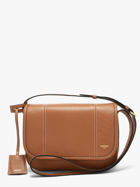 Medium Leather Victoire Crossbody Bag Lancel Brown victoire A13992