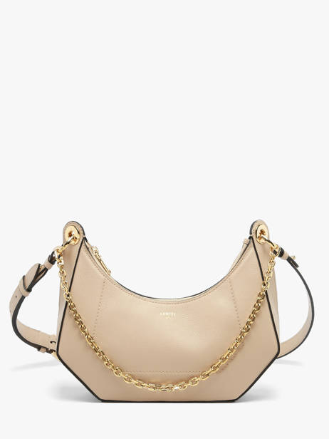 Shoulder Bag Croisette Leather Lancel Beige croisette A13987
