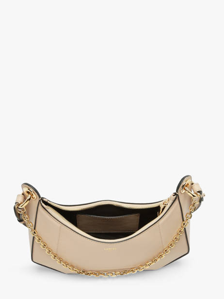 Shoulder Bag Croisette Leather Lancel Beige croisette A13987 other view 4