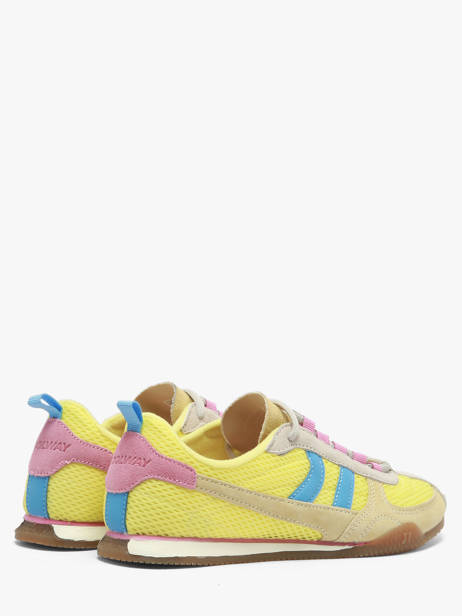 Sneakers In Leather Coolway Yellow women 7693398 other view 2