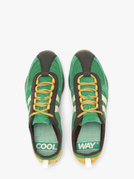 Sneakers In Leather Coolway Green men 8663808 other view 3