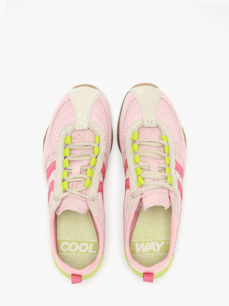 Sneakers In Leather Coolway Pink women 7613398 other view 3