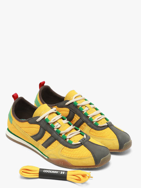 Sneakers En Cuir Coolway Jaune men 8633808 vue secondaire 2