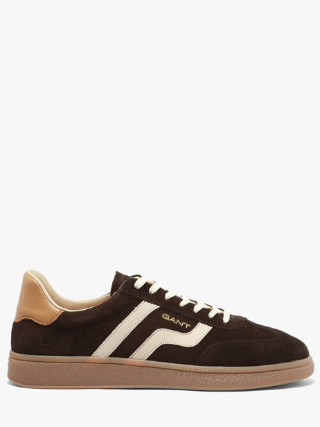 Sneakers In Leather Gant Brown men CUZIMG46