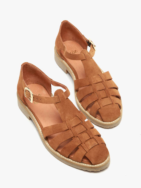 Sandals In Leather We do Brown women 45255A13 other view 1