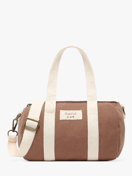 Sac Bandoulière Amour Toile Coton Miniprix Marron amour toile 8084