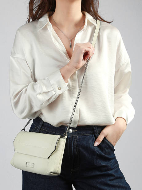 Leather Ninon Soft Crossbody Bag Lancel White ninon A14030 other view 1
