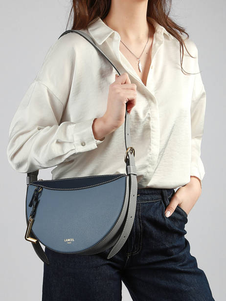 Shoulder Bag Faubourg Leather Lancel Blue faubourg A13545 other view 1