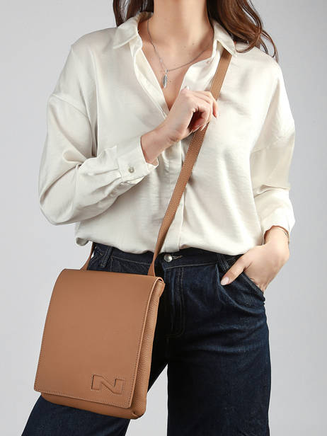 Leather Dinant Crossbody Bag Nathan baume Brown n city 3 other view 1