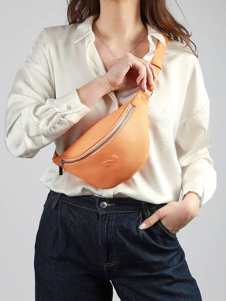 Leather Small Derby Belt Bag Nathan baume Orange n city 25 other view 1