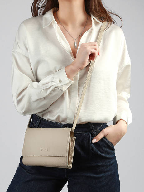 Leather Thelma Crossbody Bag Nathan baume Beige n city 12 other view 1