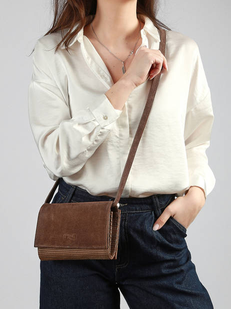 Thelma Crossbody Bag Textured Leather Nathan baume Brown n city 12TX other view 1